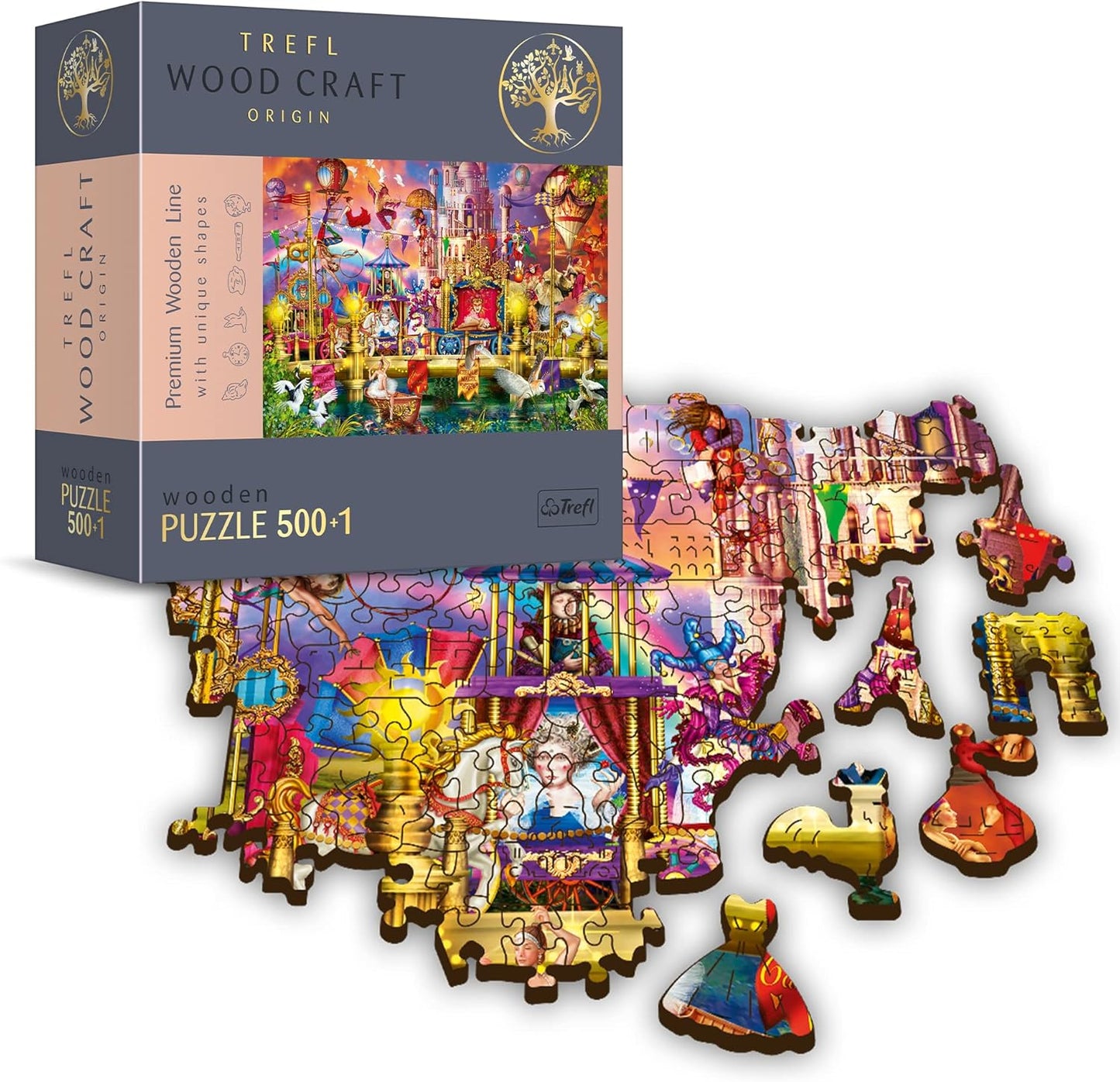 Mágikus Világ - Fa kirakó Trefl Wood Craft 500 darabos kirakó puzzle (TR - 20156 5900511201567) - puzzlegarden