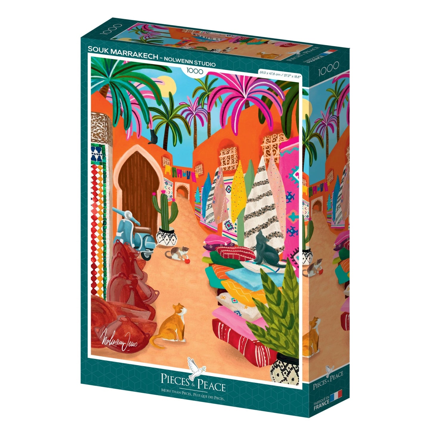 Marrakesh piac Pieces & Peace 1000 darabos kirakó puzzle (PaP - 0120 3770001401201) - puzzlegarden