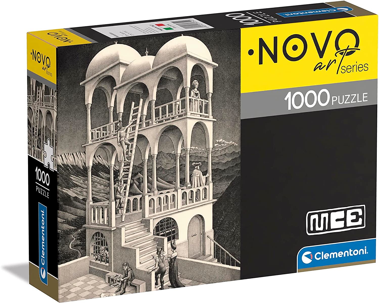 M.C.Escher - Belvedere Clementoni 1000 darabos kirakó puzzle (CL-39754 8005125397549) - puzzlegarden