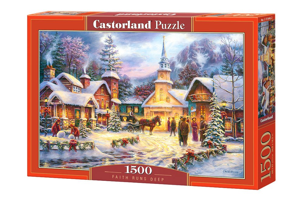 Meghitt karácsony Castorland 1500 darabos kirakó puzzle (C-151646 5904438151646) - puzzlegarden