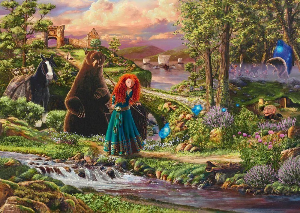 Merida - kicsit sérült doboz Schmidt Spiele 1000 darabos kirakó puzzle (SCH - 58039 4001504580391) - puzzlegarden