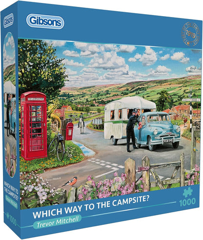 Merre van a kemping? Gibsons 1000 darabos kirakó puzzle (G - G6441) - puzzlegarden
