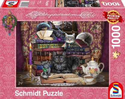 Mesedélután macskákkal Schmidt 1000 darabos kirakó puzzle (SCH-57534 4001504575342) - puzzlegarden