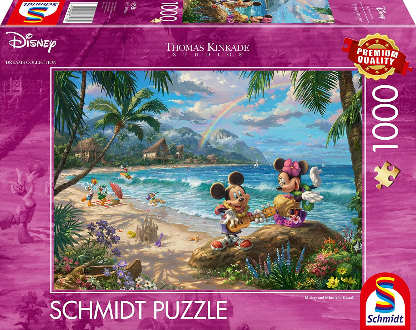 Mickey és Minnie Hawaii kirándulás Schmidt 1000 darabos kirakó puzzle (SCH-57528 4001504575281) - puzzlegarden