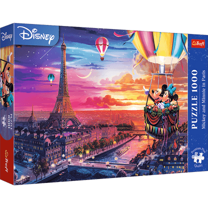 Mickey és Minnie Párizsban Trefl 1000 darabos kirakó puzzle (TR - 10917) - puzzlegarden