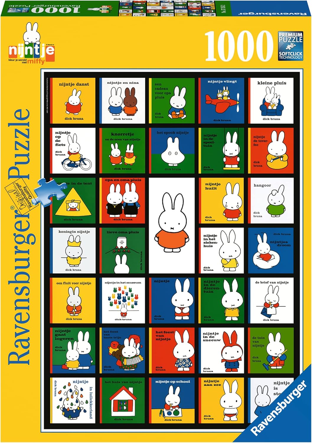 Miffy Könyvek Ravensburger 1000 darabos kirakó puzzle (RA - 17155 4005556171552) - puzzlegarden