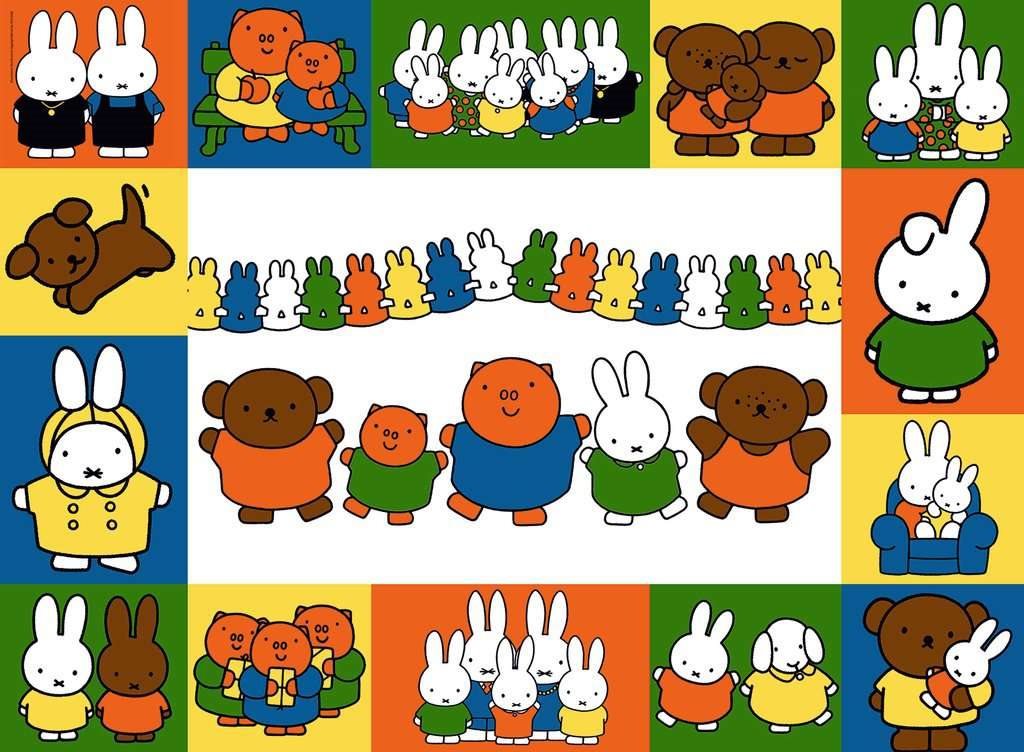 Miffy Portrék Ravensburger 500 darabos kirakó puzzle (RA-17156 4005556171569) - puzzlegarden