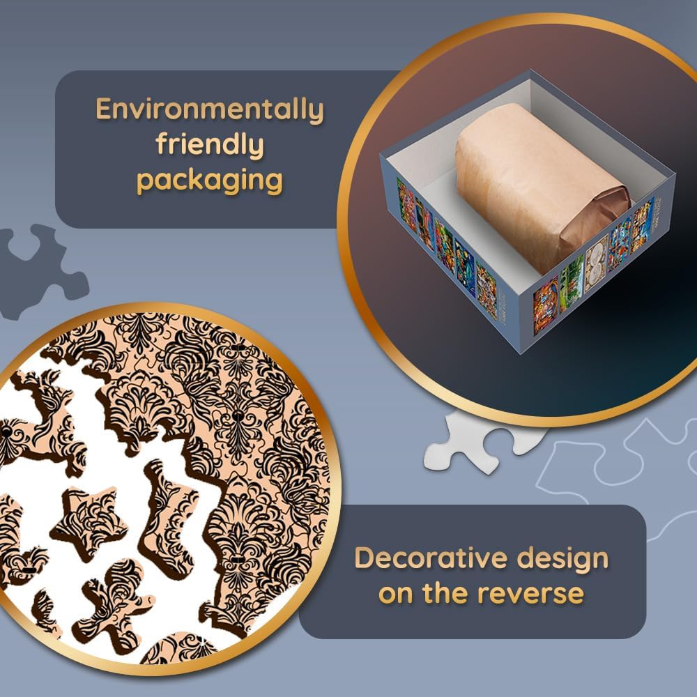 Mikulás és segítői - Fa kirakó Trefl Wood Craft 1000 darabos kirakó puzzle (TR-20170) - puzzlegarden