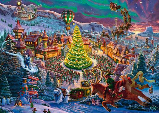 Mikulás otthona az Északi - sarkon Schmidt Spiele 1000 darabos kirakó puzzle (SCH - 58609) - puzzlegarden
