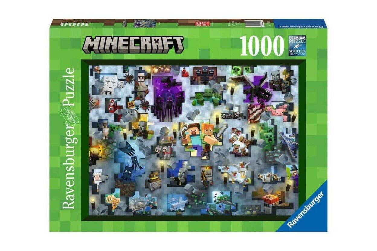 Minecraft Ravensburger 1000 darabos kirakó puzzle (RA-17188 4005556171880) - puzzlegarden