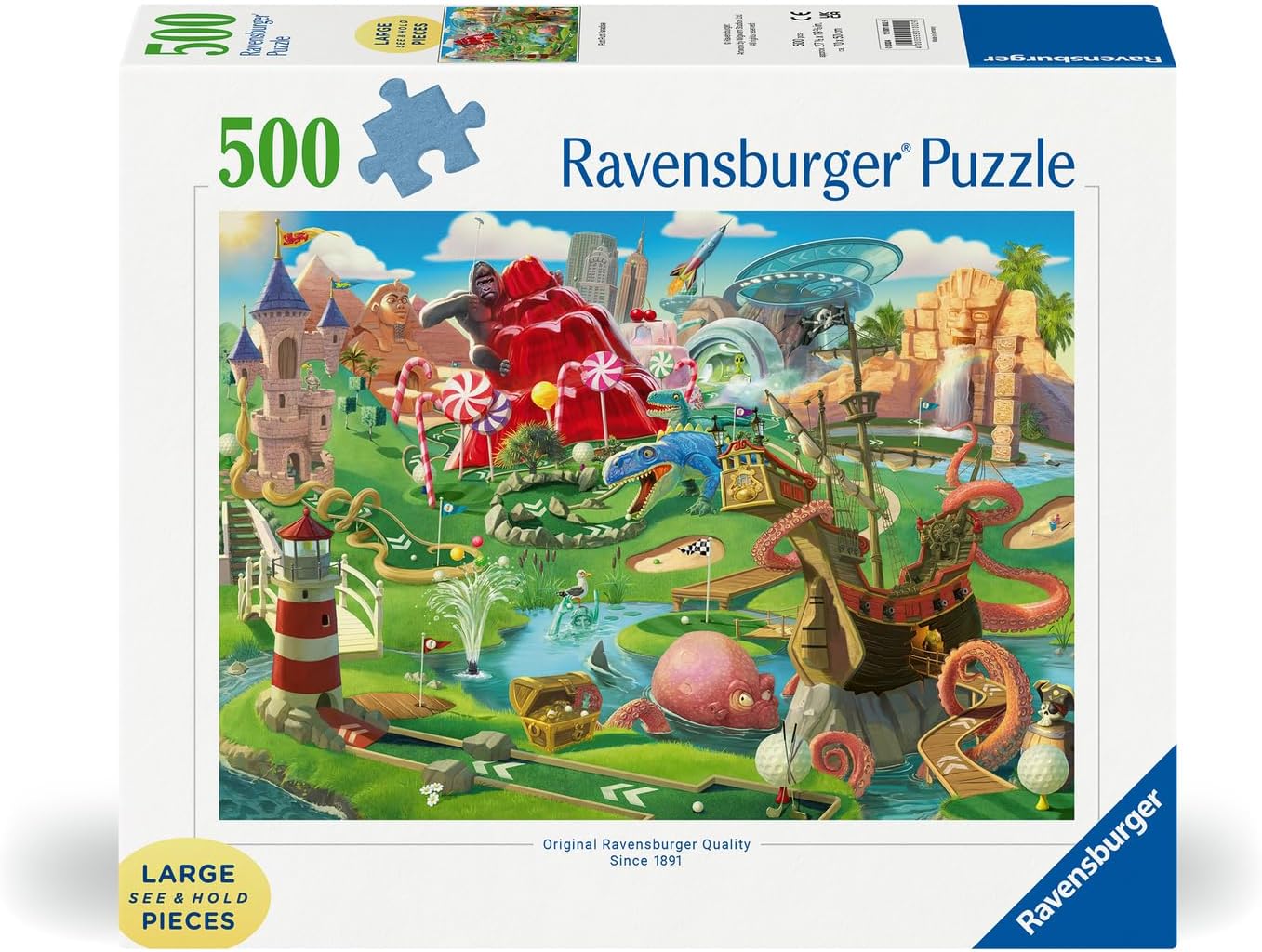 Mini Golf Pálya - XXL Ravensburger 500 darabos kirakó puzzle (RA - 12001002 4005555010029) - puzzlegarden