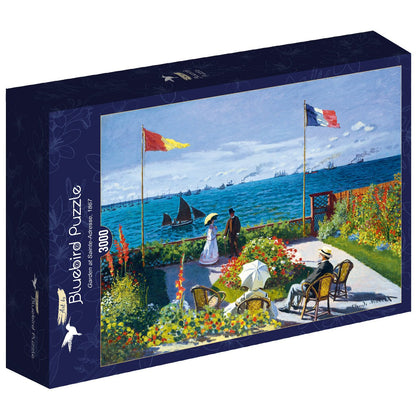 Monet - A Kert Sainte-Adresse-ben Bluebird 3000 darabos kirakó puzzle (BB-60158 3663384601583) - puzzlegarden