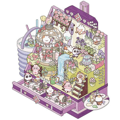 Monet festőládája - matricajelenet Simno 1 darabos kirakó puzzle (SN-6941776320791) - puzzlegarden