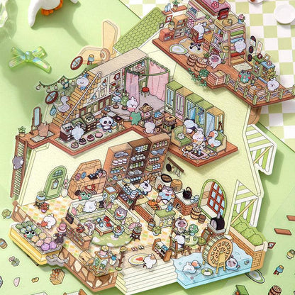 Mozgó kastély - matricajelenet Simno 1 darabos kirakó puzzle (SN-6941776319672) - puzzlegarden