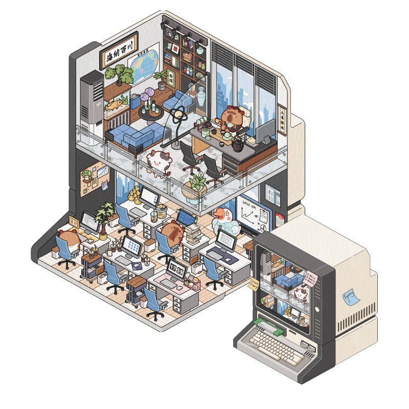 Munka - matricajelenet Simno 1 darabos kirakó puzzle (SN-6941776325024) - puzzlegarden