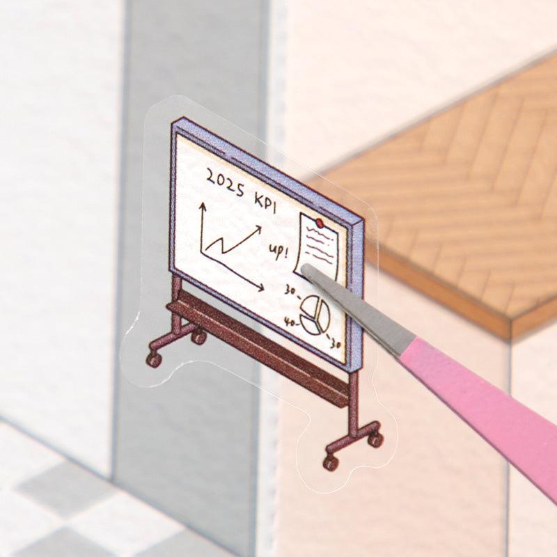 Munkanapló - matricajelenet Simno 2 darabos kirakó puzzle (SN-6941776322023) - puzzlegarden