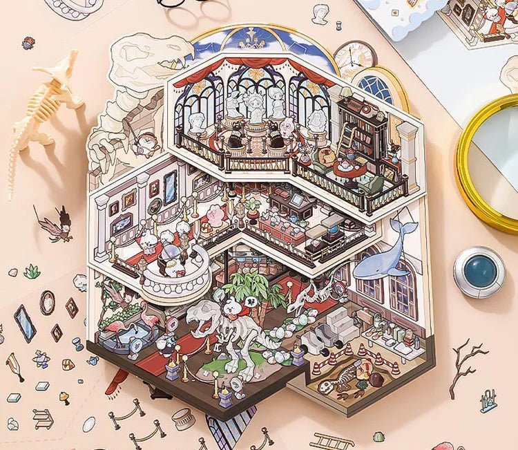 Művészeti múzeum - matricajelenet Simno 1 darabos kirakó puzzle (SN-6941776327974) - puzzlegarden