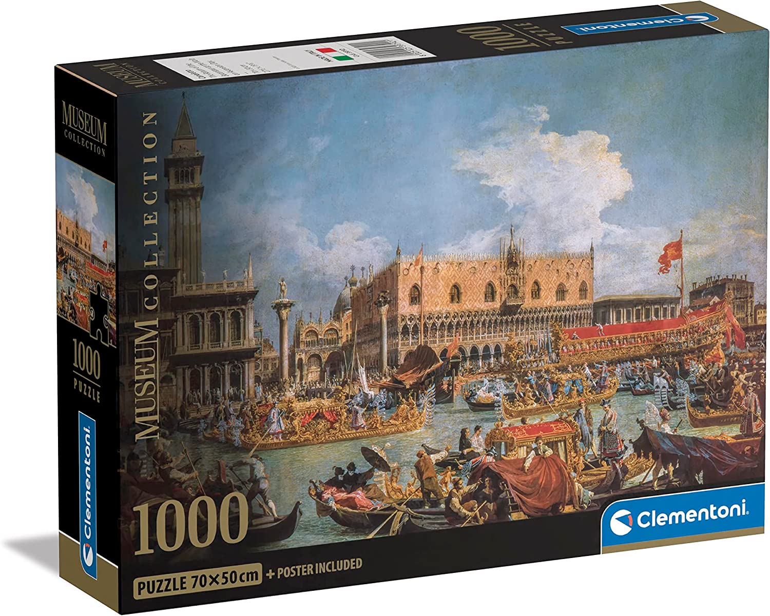 Múzeum Kollekció: Canaletto - A dózse díszgondolája a mólónál, áldozócsütörtökön Clementoni 1000 darabos kirakó puzzle (CL-39792 8005125397921) - puzzlegarden