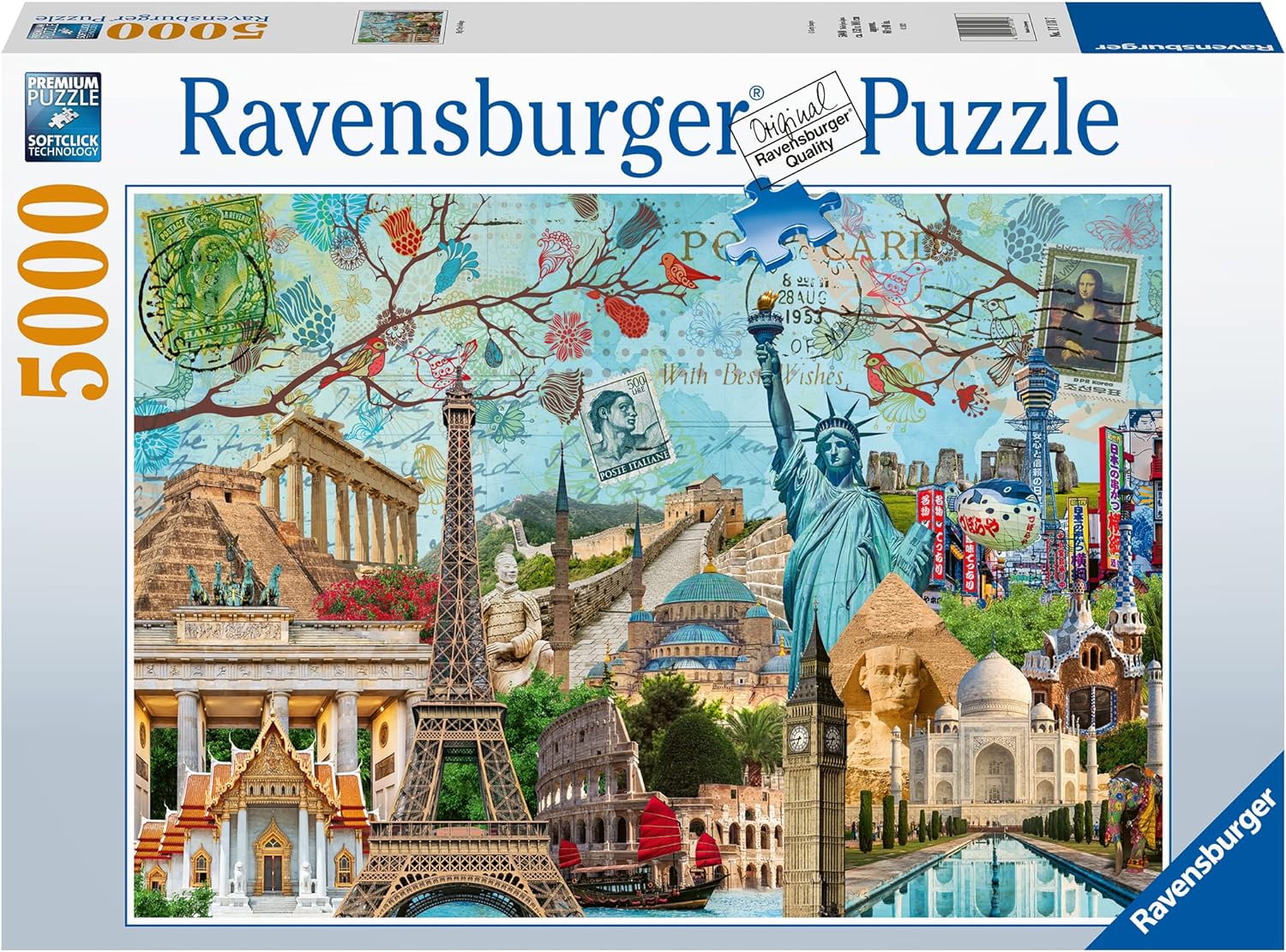 Nagyvárosi Kollázs Ravensburger 5000 darabos kirakó puzzle (RA-17118 4005556171187) - puzzlegarden