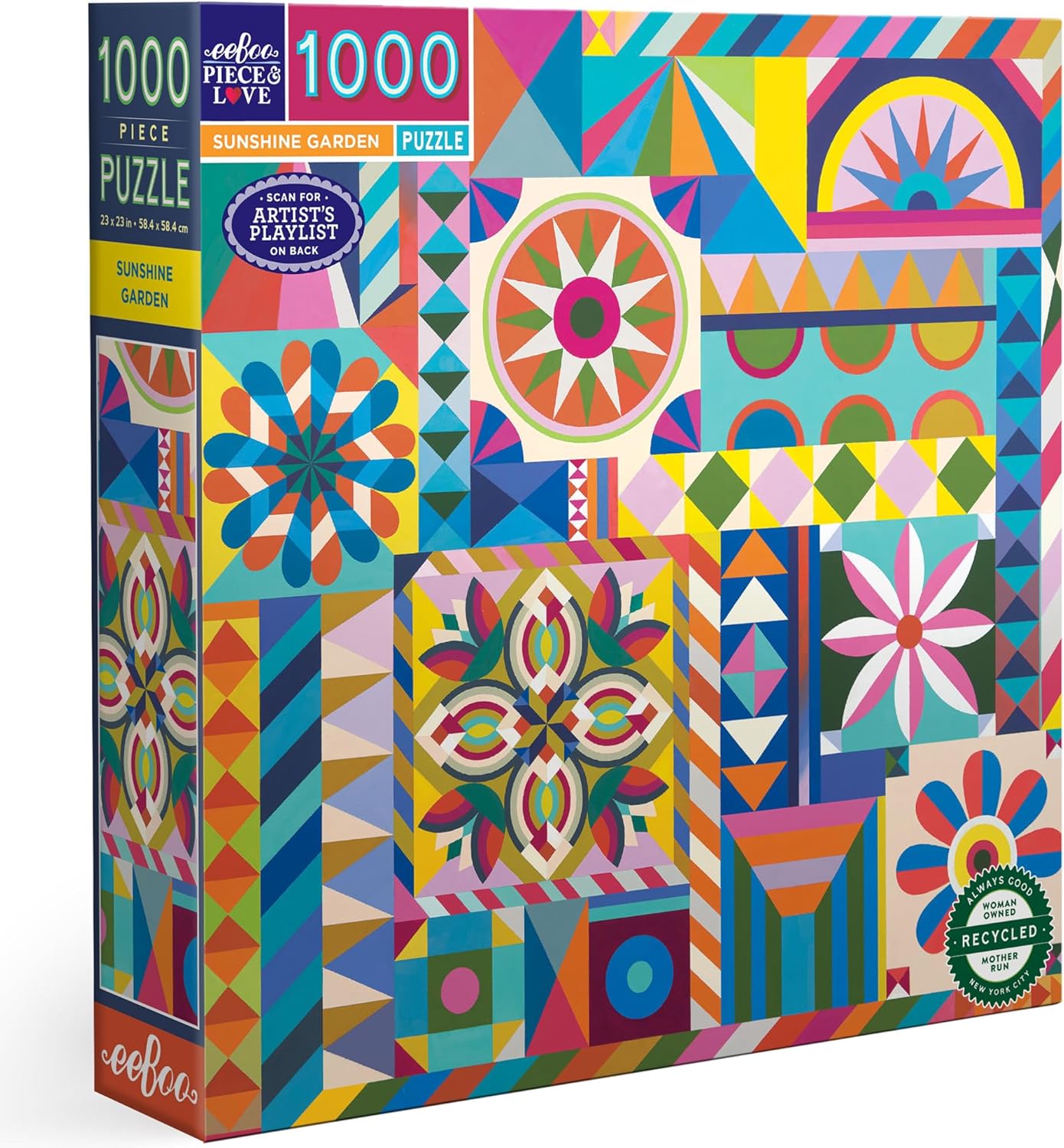 Napfényes Kert Eeboo 1000 darabos kirakó puzzle (EB - PZTSNG 689196521041) - puzzlegarden