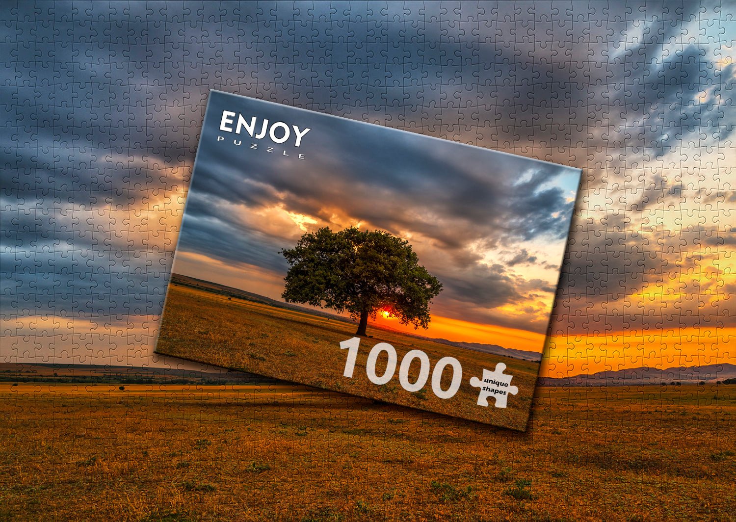 Napfogyatkozás a levelek mögött Enjoy 1000 darabos kirakó puzzle (EN - 2065 5949194020652) - puzzlegarden