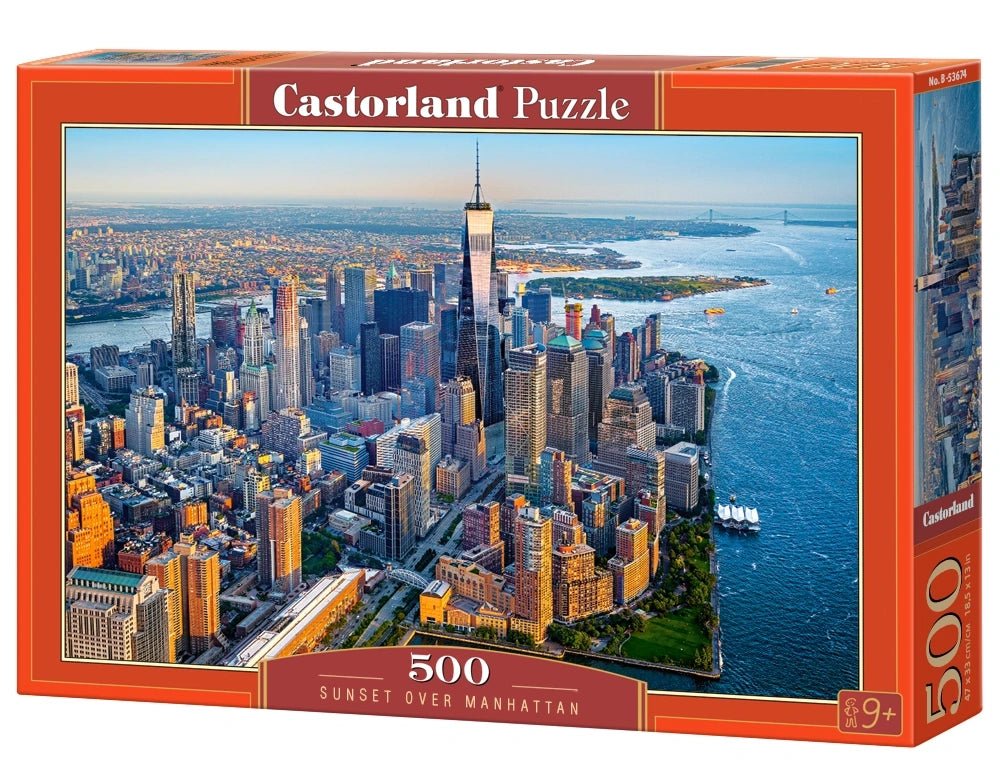 Naplemente Manhattan felett Castorland 500 darabos kirakó puzzle (C-B-53674 5904438053674) - puzzlegarden