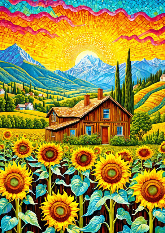Napraforgós Házikó Enjoy 1000 darabos kirakó puzzle (EN - 2145) - puzzlegarden