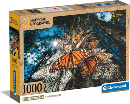 National Geographic Collection - Pillangók Clementoni 1000 darabos kirakó puzzle (CL-39732 8005125397327) - puzzlegarden