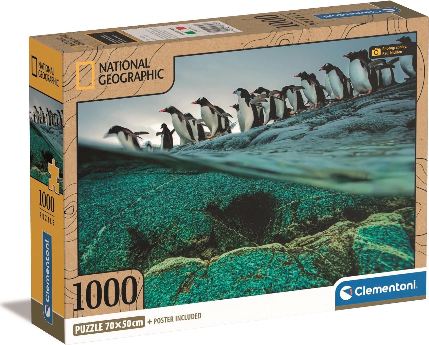 National Geographic Collection - Pingvinek Clementoni 1000 darabos kirakó puzzle (CL-39730 8005125397303) - puzzlegarden