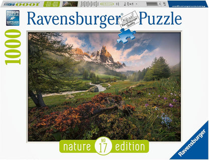 Nature Edition - Clarée Völgy, Francia Alpok - kisebb dobozos Ravensburger 1000 darabos kirakó puzzle (RA - 12000074 4005555000747) - puzzlegarden