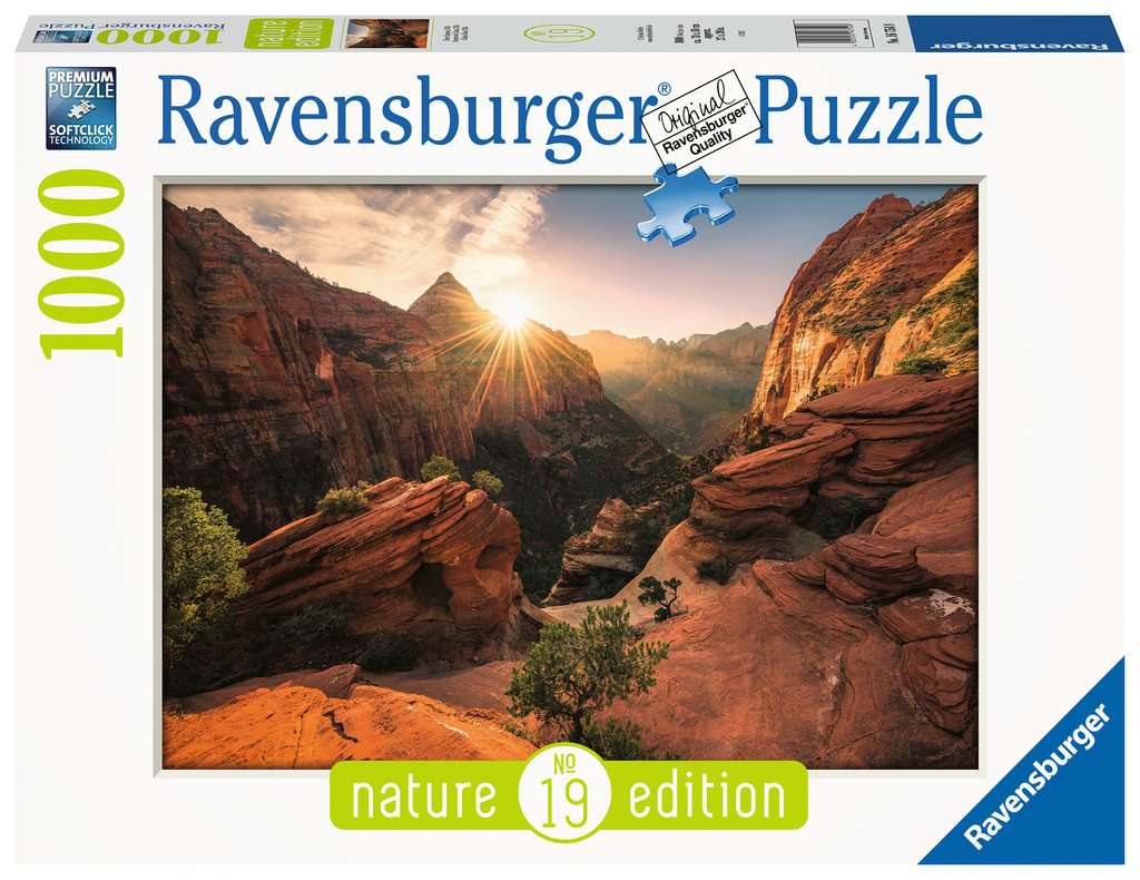 Nature Edition - Zion Canyon, USA Ravensburger 1000 darabos kirakó puzzle (RA-16754 4005556167548) - puzzlegarden