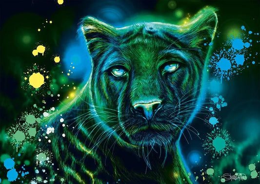 Neon - Zöld Párduc Schmidt Spiele 1000 darabos kirakó puzzle (SCH - 58517) - puzzlegarden
