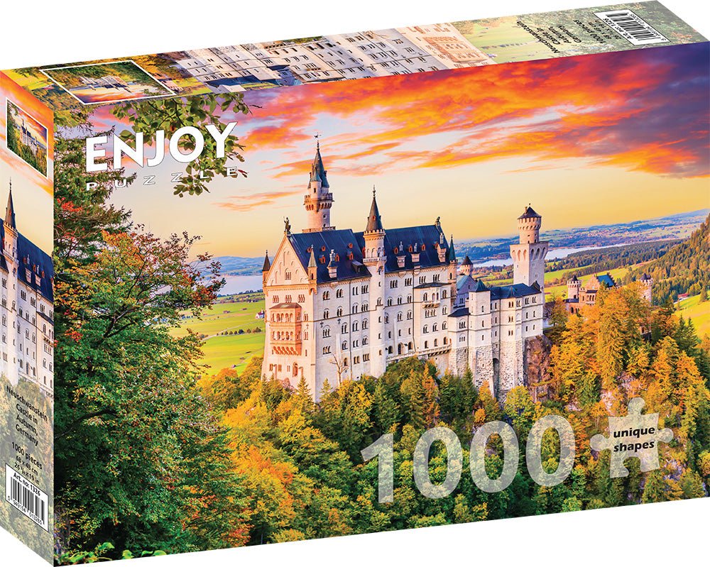 Neuschwanstein Kastély Ősszel, Németország Enjoy 1000 darabos kirakó puzzle (EN-1326 5949194013265) - puzzlegarden