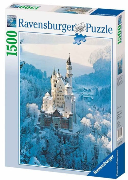 Neuschwanstein télen Ravensburger 1500 darabos kirakó puzzle (RA-16219 4005556162192) - puzzlegarden