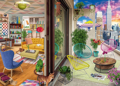 New York-i Apartman Ravensburger 1000 darabos kirakó puzzle (RA-16545 4005556165452) - puzzlegarden