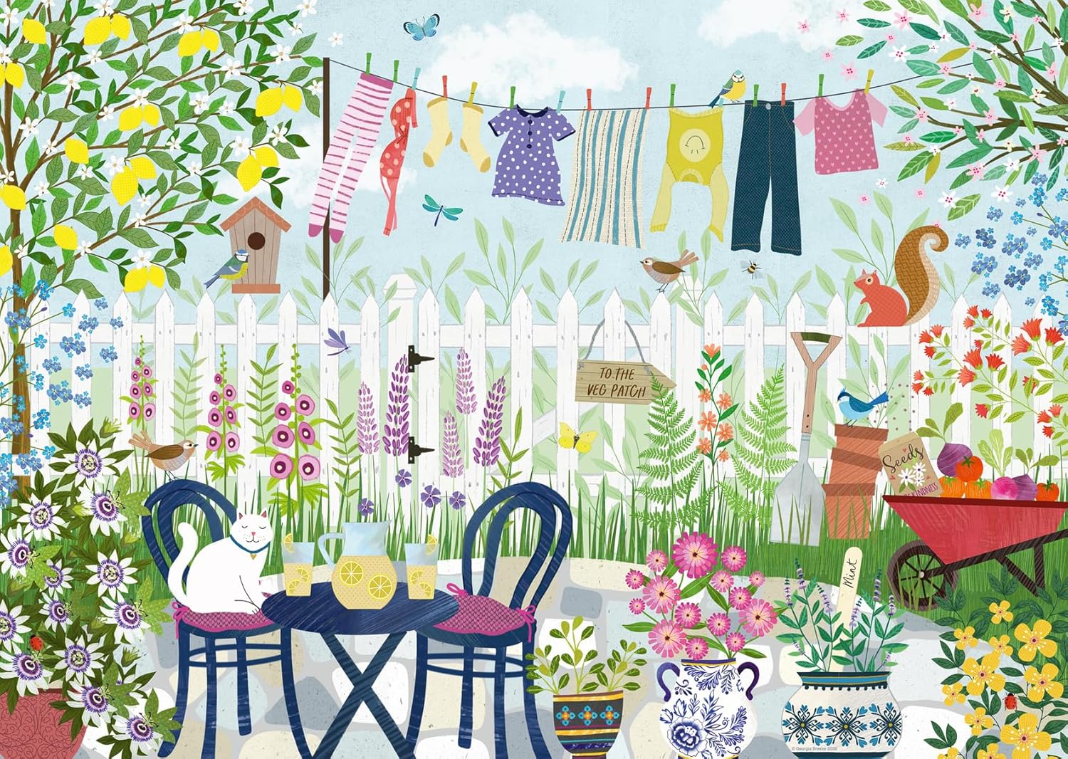 Nyári kert Ravensburger 1000 darabos kirakó puzzle (RA-12001754) - puzzlegarden