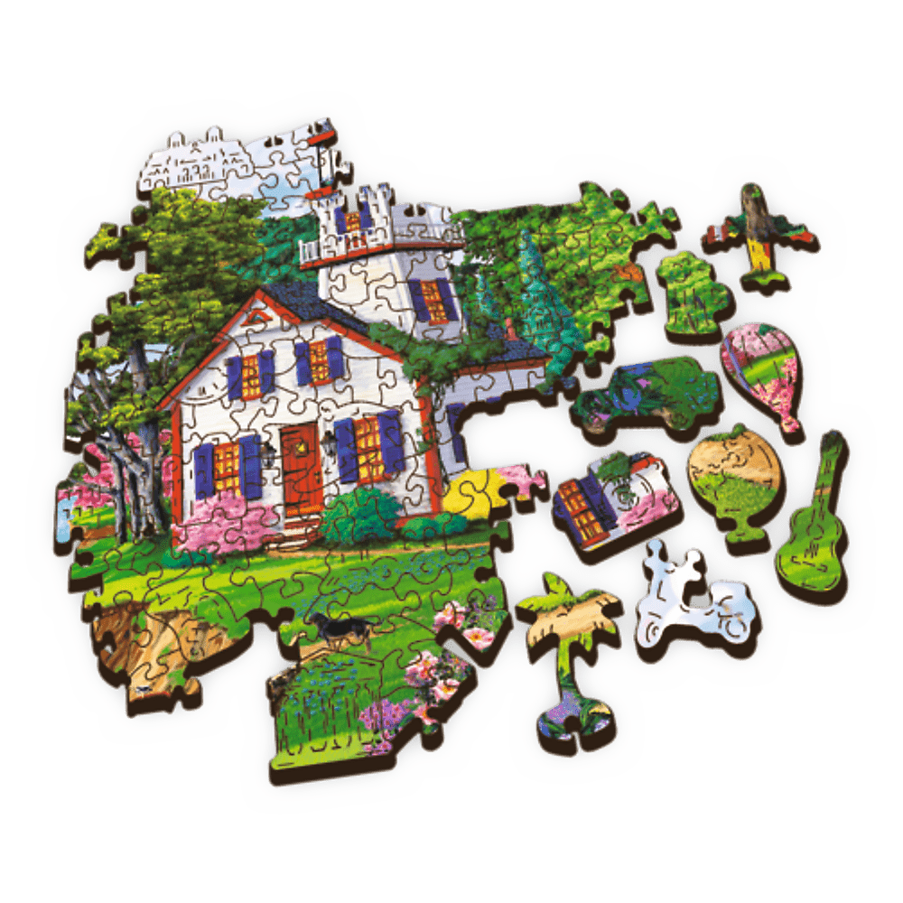 Nyári Menedék - Fa kirakó Trefl Wood Craft 500 darabos kirakó puzzle (TR - 20161 5900511201611) - puzzlegarden