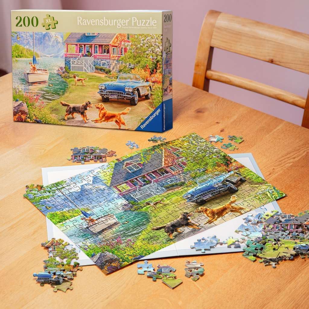 Nyári tóparti házikó Ravensburger 200 darabos kirakó puzzle (RA-12001370) - puzzlegarden