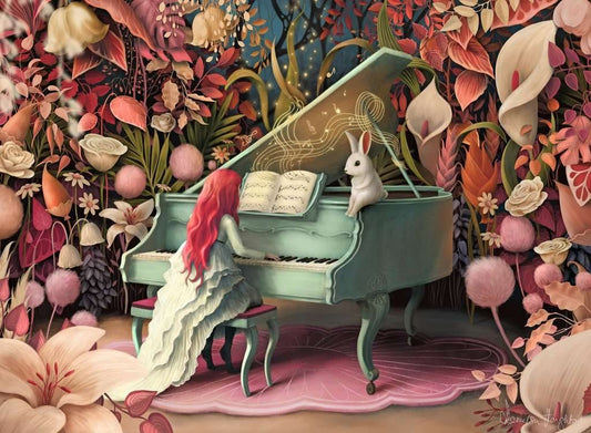 Nyuszi koncert Ravensburger 500 darabos kirakó puzzle (RA - 12001010) - puzzlegarden