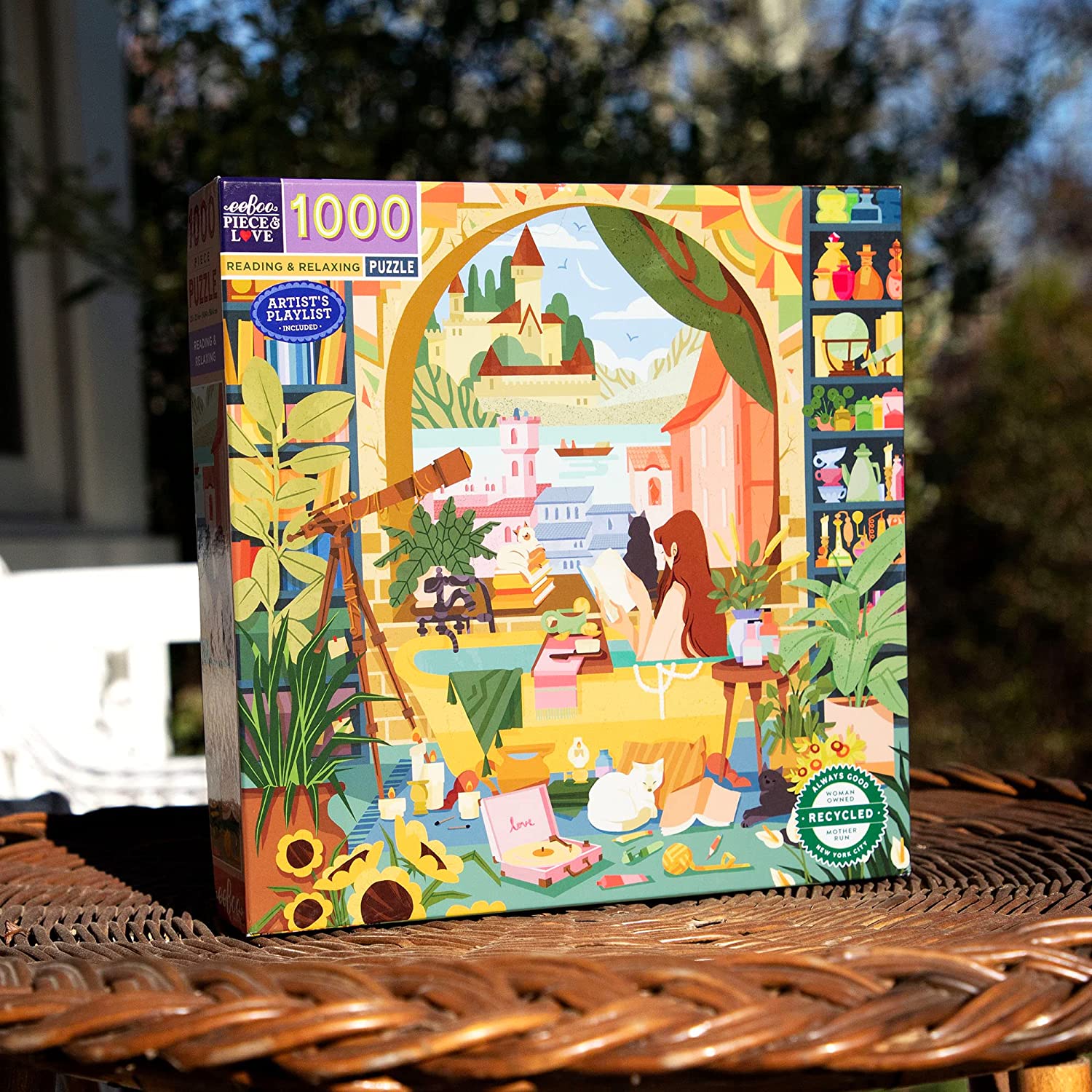 Olvasás és Pihenés Eeboo 1000 darabos kirakó puzzle (EB-PZTRRD 689196514135) - puzzlegarden