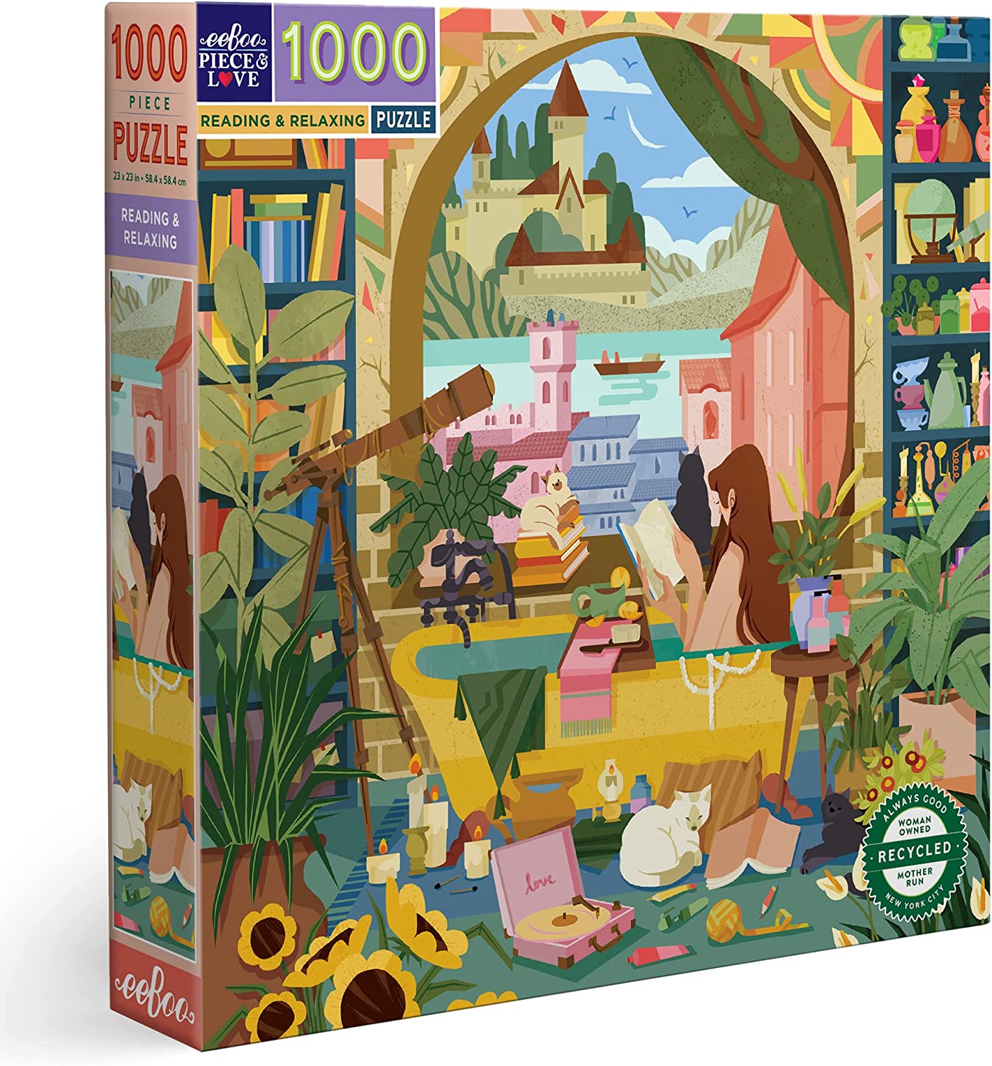 Olvasás és Pihenés Eeboo 1000 darabos kirakó puzzle (EB-PZTRRD 689196514135) - puzzlegarden