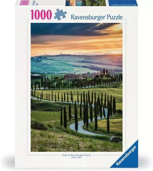 Orcia - völgy, Toszkána, Olaszország Ravensburger 1000 darabos kirakó puzzle (RA - 12001208) - puzzlegarden