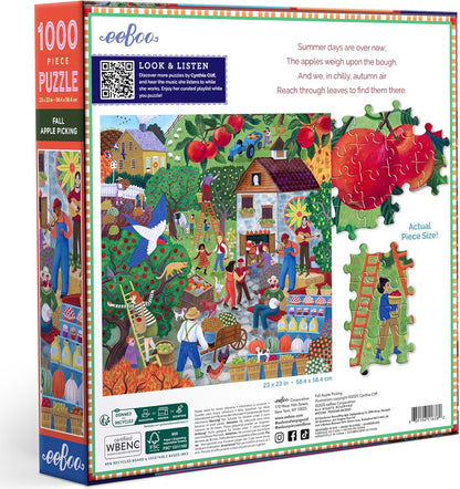 Őszi almaszüret Eeboo 1000 darabos kirakó puzzle (EB-PZT382) - puzzlegarden
