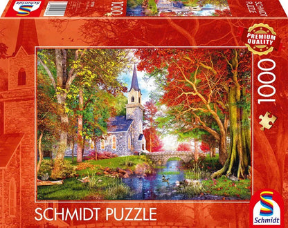 Őszi Kápolna Schmidt Spiele 1000 darabos kirakó puzzle (SCH - 59788 4001504597887) - puzzlegarden