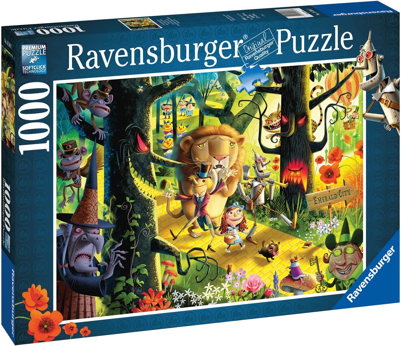 Óz, a Nagy Varázsló Ravensburger 1000 darabos kirakó puzzle (RA-16566 4005556165667) - puzzlegarden