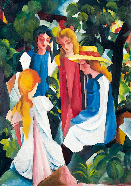 August Macke - Négy Lány Bluebird 1000 darabos kirakó puzzle (BB - 60082) - puzzlegarden