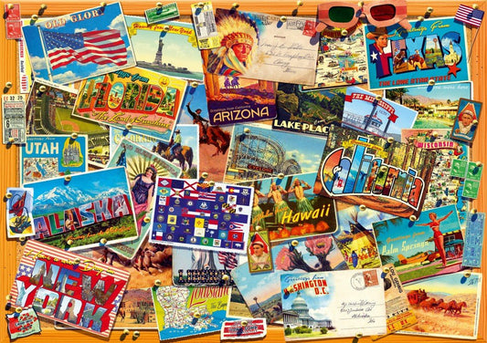 Amerikai Képeslapok Bluebird 1000 darabos kirakó puzzle (BB - 70309 - P) - puzzlegarden