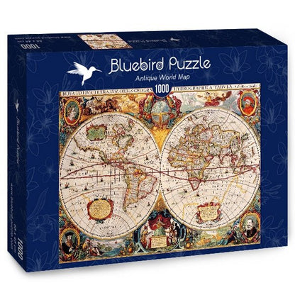 Antik világtérkép Bluebird 1000 darabos kirakó puzzle (BB-70246-P 3663384702464) - puzzlegarden