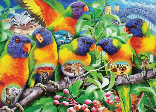 Papagájok világa Ravensburger 1000 darabos kirakó puzzle (RA - 16815) - puzzlegarden