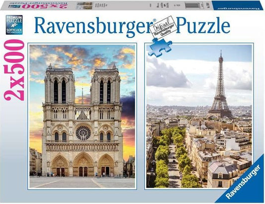 Párizs - 2x500 Ravensburger 500 darabos kirakó puzzle (RA - 12000231) - puzzlegarden